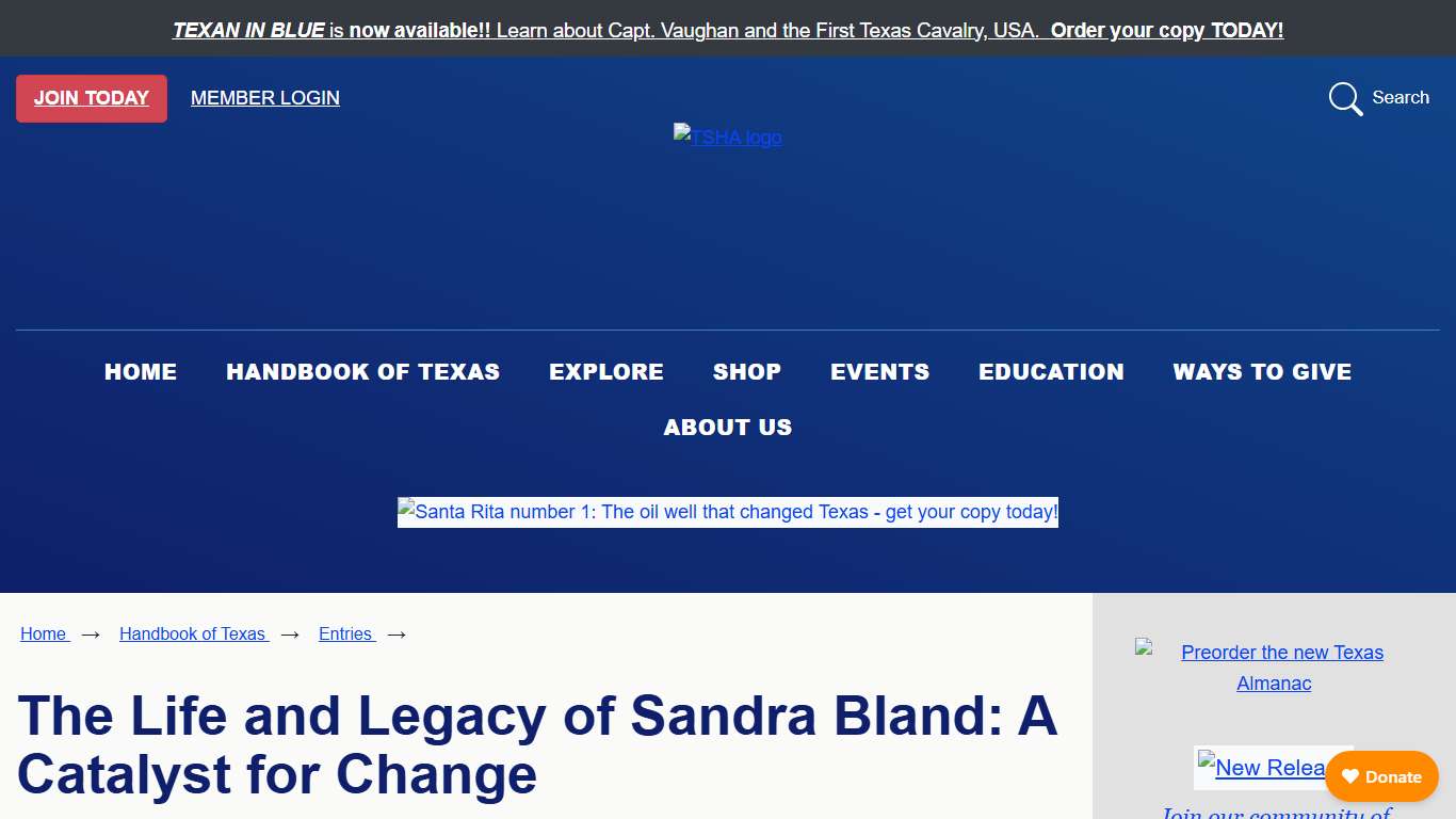 Bland, Sandra Annette [Sandra]